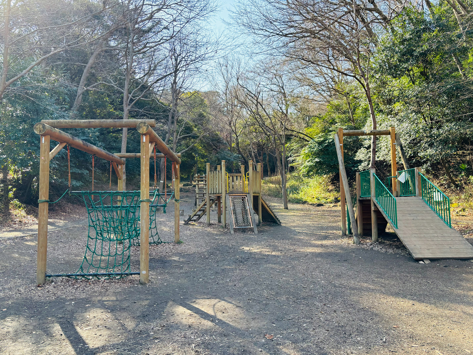 「子供の森」アスレチック