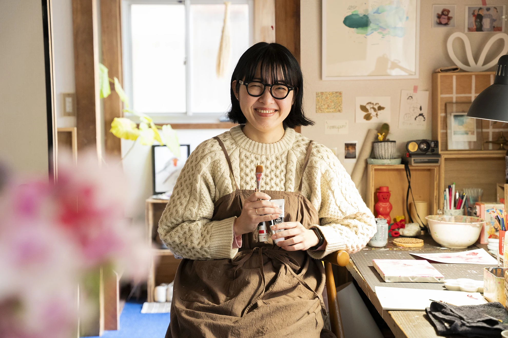 鎌倉の自然のそばで、自分らしく描く。
イラストレーター 三嶋さつきさん